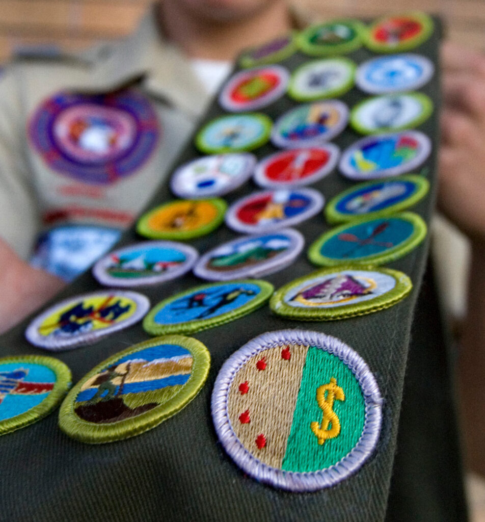 merit badge sash